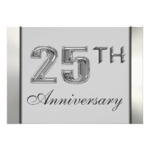 25th Anniversary Invitations