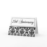 25th Anniversary Party (Chaucer/black & white) Greeting Card