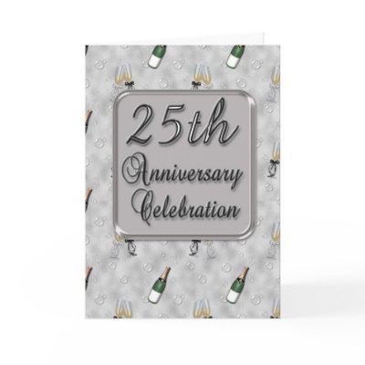 25th Anniversary Party Invitation Cards by StarStock
