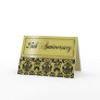 25th Anniversary Party Invitation (Chaucer/golden) Greeting Cards