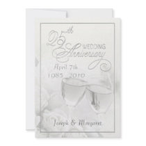 25th Anniversary Party Invitations - Personalized