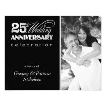25th Anniversary Party - Photo Invitations