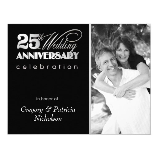 25th Anniversary Party - Photo Invitations