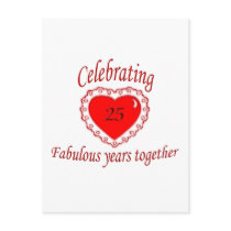 25th. Anniversary Postcard