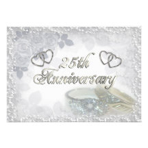 25th Anniversary rings Invitation