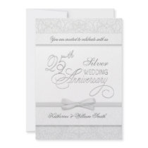 25th Anniversary Silver Anniversary Invitations
