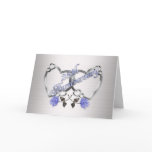 25th Anniversary silver Greeting Card
