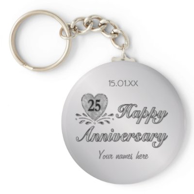25th Anniversary - Silver Keychain