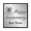 25th Anniversary - Silver magnets