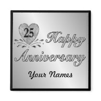 25th Anniversary - Silver magnets by SpiceTree_Weddings 25th Anniversary - Silver magnets