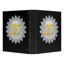 25th Anniversary Silver Seal Vinyl Binder