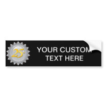 25th Anniversary Silver Seal Bumper Sticker