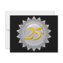 25th Anniversary Silver Seal Custom Invite