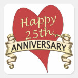 25th. Anniversary Stickers