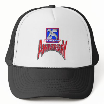 25th anniversary w trucker hats by wedding_anniversary
