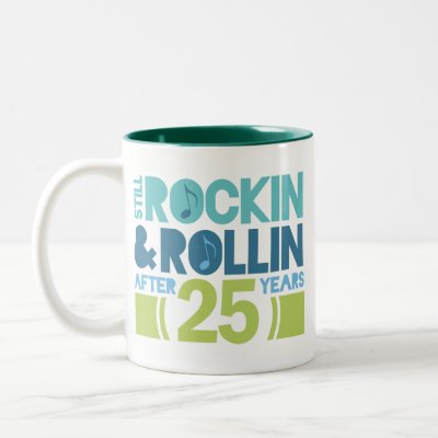 25th Anniversary Wedding Gift Coffee Mugs