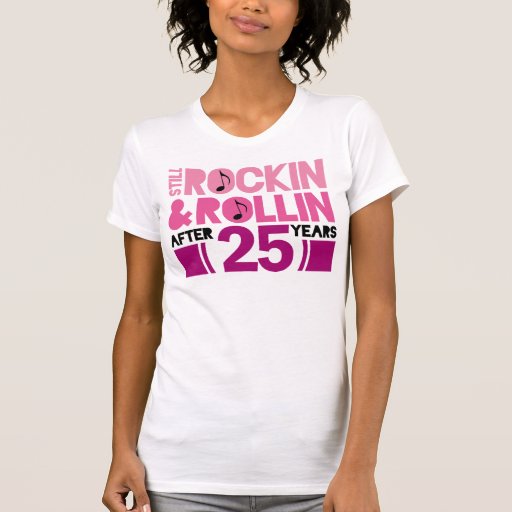 25th Anniversary Wedding Gift T-Shirt | Zazzle