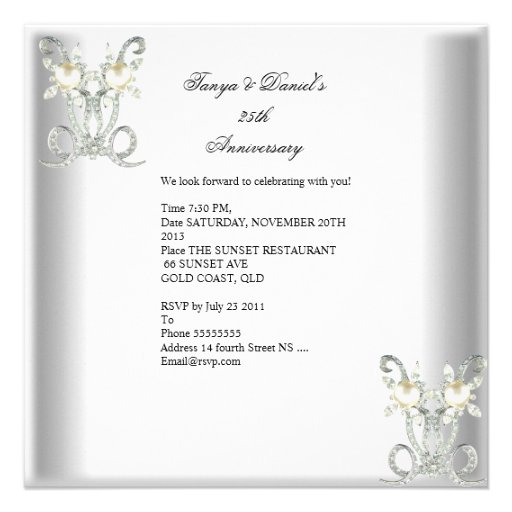 25th Anniversary White Silver Pearl Jewel 2 Announcement