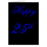 25th birthday card