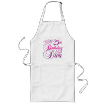 25th Birthday Diva Apron