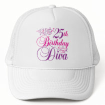 25th Birthday Diva Hats