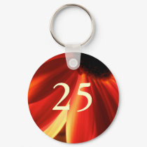 25th Birthday keychains