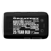 25th Birthday Party Greatest Twenty Five Year Old Blackberry Bold Case