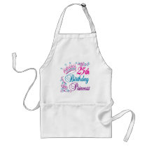25th Birthday Princess Aprons