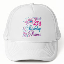 25th Birthday Princess hats by BirthdayObsessions 25th Birthday Princess hats