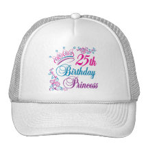 25th Birthday Princess Mesh Hat
