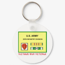 25TH INFANTRY DIVISION VIETNAM WAR VET keychains