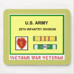 25th INFANTRY DIVISION VIETNAM WAR VET Mouse Mats