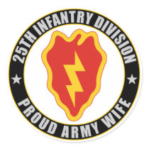 25th Infantry Wife Sticker