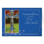 25th Jubilee Priest Cross Greeting Cards