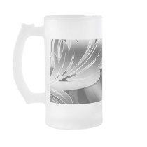 25th Silver Anniversary Floral Beer Stein Mug
