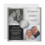 25th Silver Anniversary Invitations with 2 Photos