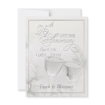25th Silver Anniversary Party Invitations