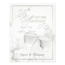 25th Silver Anniversary Party Invitations