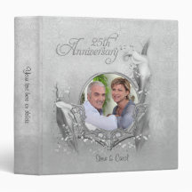25th Silver Calla Photo Anniversary - Customize Vinyl Binders