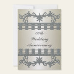 25th Silver Wedding Anniversary Party Invitation