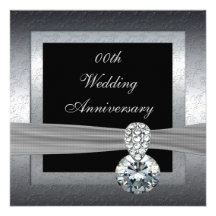 25th Silver Wedding Anniversary Party Invitation