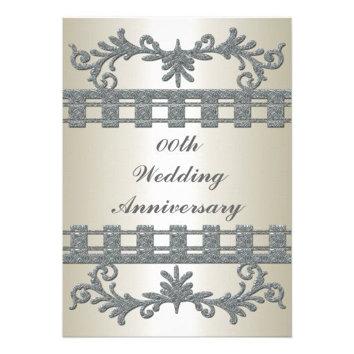 25th Silver Wedding Anniversary Party Invitation Zazzle
