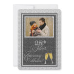 25th Silver Wedding Anniversary Photo Invitations