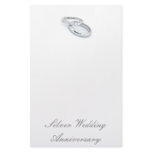 25TH Silver Wedding Anniversary Custom Stationery