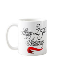25th wedding anniversary a mugs