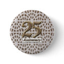 25th Wedding Anniversary Buttons by wedding_anniversary 25th Wedding Anniversary Buttons