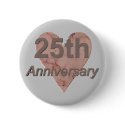 25th Wedding Anniversary Buttons by wedding_anniversary 25th Wedding Anniversary Buttons