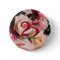 25th Wedding Anniversary Buttons by wedding_anniversary 25th Wedding Anniversary Buttons