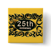 25th Wedding Anniversary Buttons by wedding_anniversary 25th Wedding Anniversary Buttons