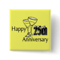 25th Wedding Anniversary Buttons by wedding_anniversary 25th Wedding Anniversary Buttons